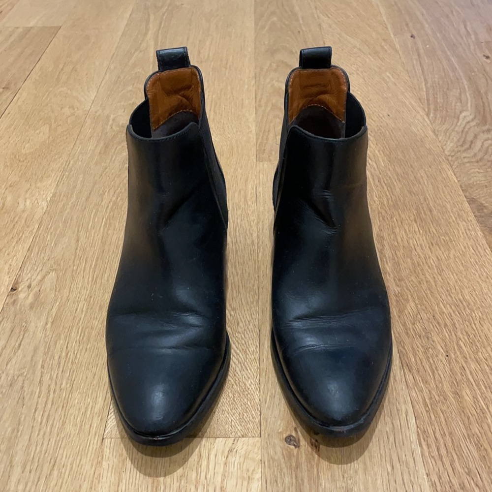 Everlane Heel Boot, black leather, 2 inch heel. Originally purchased for $235.